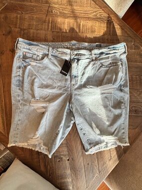 torrid Light Blue Vintage Stretch Denim Shorts